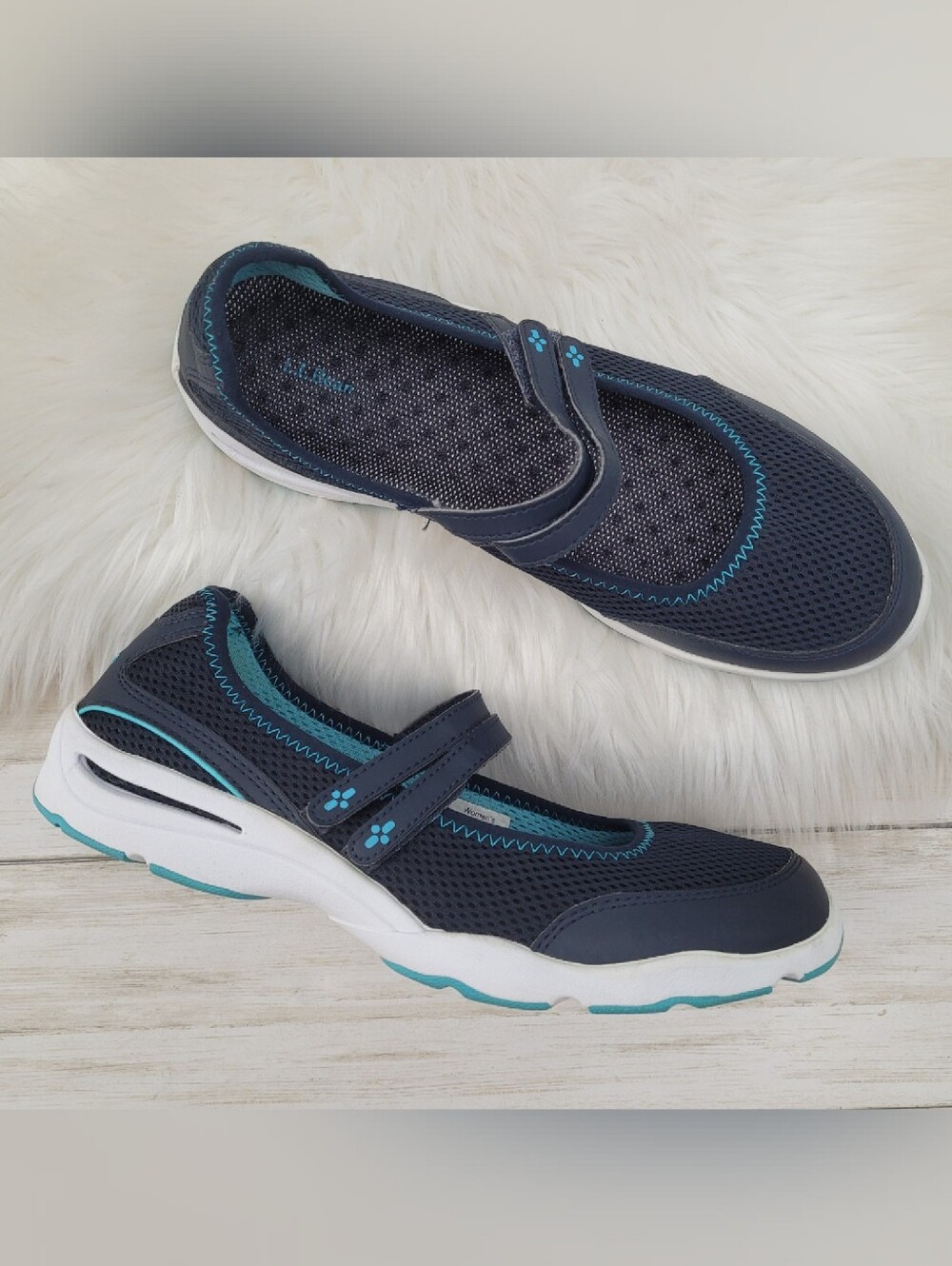 LL Bean Vacationland Mary Jane Sport Sneakers Athletic Lightweight Women's 9.5